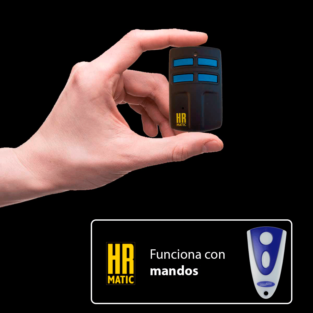 Cómo copiar o clonar un mando de garaje con código fijo. How to copy garage  door remote control. 