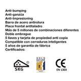 Bombín Cerradura M&C Condor de Alta Seguridad